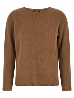 Max Mara - Brown Knitted Round Neck Sweater