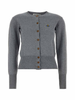Vivienne Westwood - Grey Crew Neck Cardigan