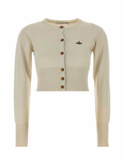 Vivienne Westwood - White Round Neck Cardigan