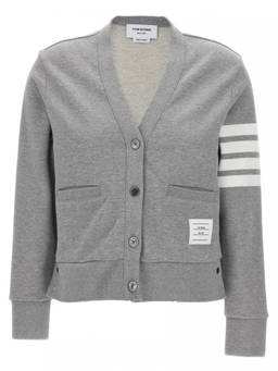 Thom Browne - Grey 4 Bar Cardigan (L)
