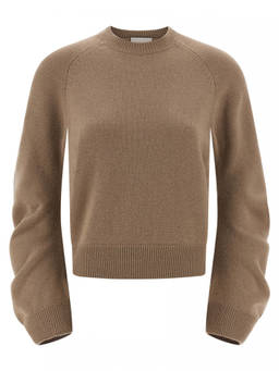 Nude - Beige Curved Sleeve Sweater (S)
