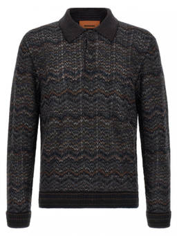 Missoni - Multicolour Knitted Polo Sweater