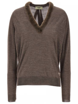 Fendi - Grey Mink Sweater (M)