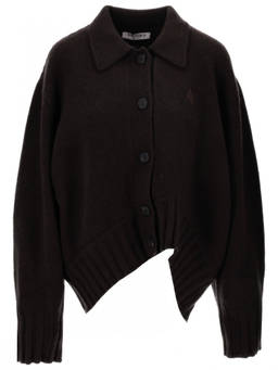 THE ATTICO - Brown Wool Cardigan