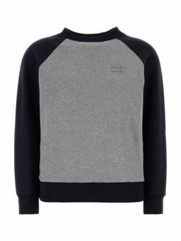 Miu Miu - Grey Colour Block Crew Neck Sweater (M)
