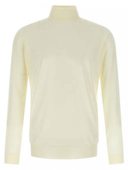 John Smedley - White Richards Sweater (XL)