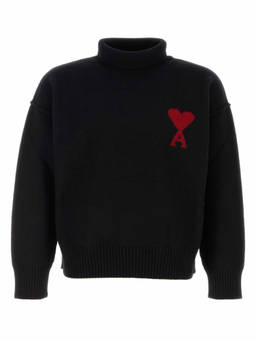 AMI Paris - Dark Grey High Neck Pullover