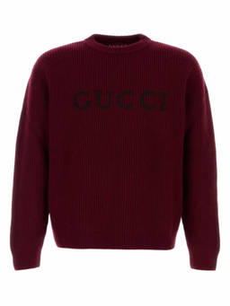 Gucci - Burgundy Wool Blend Sweater