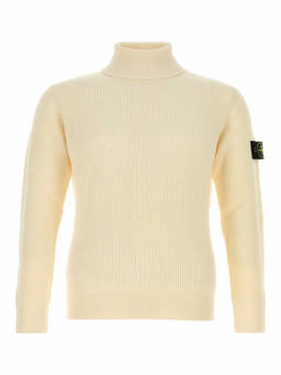 Stone Island - Ivory Wool Sweater