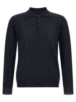 Zanone - Blue Solid Polo Sweater