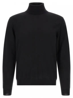 Zanone - Black Solid Turtle Neck Sweater
