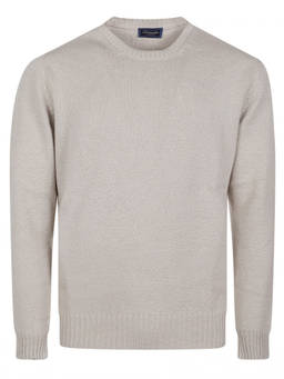 Drumohr - Light Beige Crew Neck Sweater