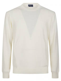 Drumohr - Off White Knitted Sweater (XL)