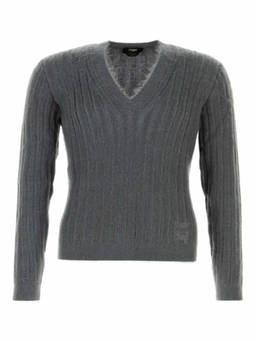 Fendi - Grey Wool Sweater