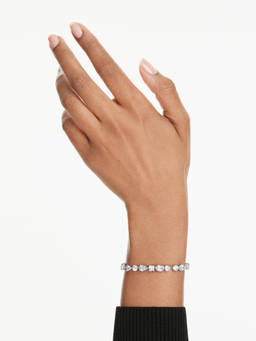 SWAROVSKI - Mesmera Mixed Cuts White Rhodium Plated Bracelet (M)