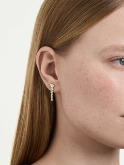 SWAROVSKI - Mesmera Mixed Cuts White 18K Gold Finish Drop Earrings