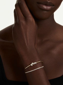 SWAROVSKI - Mesmera Mixed Cuts White 18K Gold Finish Bracelet