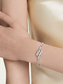 SWAROVSKI - Mesmera Marquise Cut White Rhodium Plated Bracelet