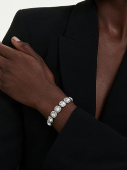 SWAROVSKI - Una Angelic Cushion Cut White Rhodium Plated Bracelet