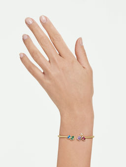 SWAROVSKI - Mesmera bracelet, Mixed cuts, White, 18K gold finish (S)