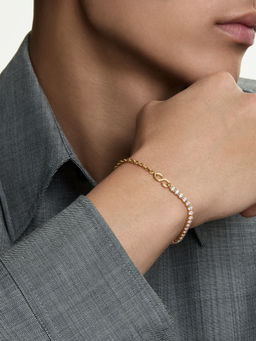 SWAROVSKI - Matrix Round Cut White 18K Gold Finish Bracelet