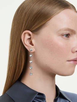 SWAROVSKI - Imber drop earrings, Mixed cuts, Multicolored, 18K gold finish