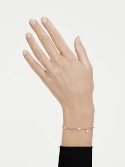 SWAROVSKI - Imber Crystal Pearl Round Cut White Rhodium Plated Bracelet