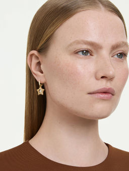 SWAROVSKI - Sublima Round Cut Star Multi-Color 18K Gold Drop Earrings