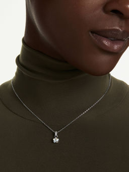 SWAROVSKI - Chroma Mixed Cuts Star White Rhodium Plated Necklace