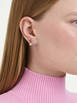 SWAROVSKI - Imber Mixed Cuts Multi-Color 18K Gold Finish Stud Earrings