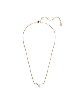 SWAROVSKI - Matrix Round Cut White 18K Rose Gold Finish Necklace