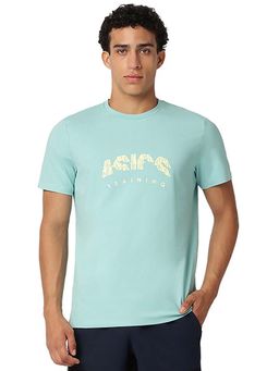 ASICS - Men Sea Green Symbolic Graphic T-shirt