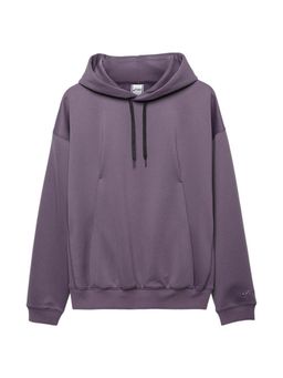 ASICS - Men Purple Solid Full Sleeves Hoodie