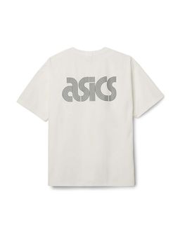 ASICS - Men White Logo Printed Crew Neck Half Sleeves T-shirt