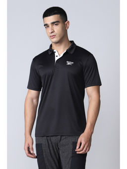 Reebok - Men Active Black Polo T-Shirt
