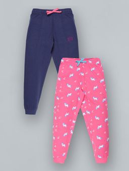 PLUM TREE - Girls Printed Joggers (Pack Of 2)