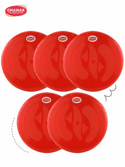 Chanak - Red Flying Disc (Pack Of 5) (5-6 Years)
