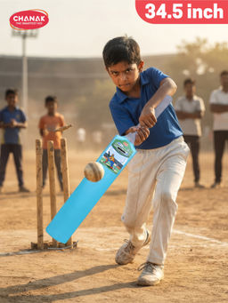 Chanak - Blue Kids Cricket Turf Bat (12-13 Years)