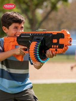 Chanak - Black Street Viper Electric Rechargeable Gun With Foam Darts (5-6 Years)