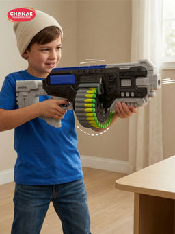 Chanak - Grey Street Viper Electric Rechargeable Gun With Foam Darts (5-6 Years)
