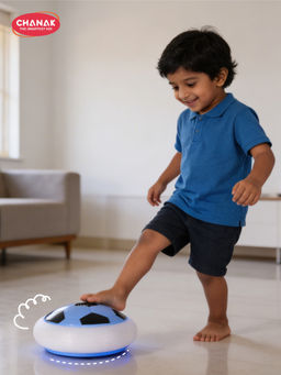 Chanak - Blue Hover Soccer Ball Led Light-Up Floating Ball (3-4 Years)