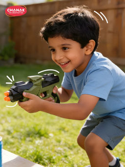 Chanak - Nitro Ranger Gunwith Darts Soft Foam Bullet (3-4 Years)