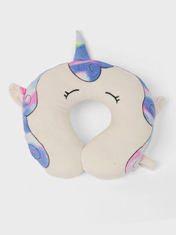 DukieKooky - Super Cute & Adorable Cream Unicorn Pillow Neck Soft Toy (2-6 Years)