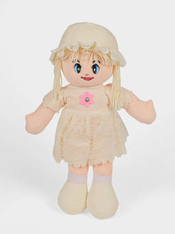DukieKooky - Super Cute & Adorable Cream Pretty Doll Soft Toy (2-6 Years)