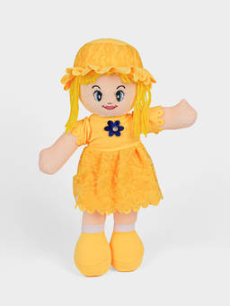 DukieKooky - Super Cute & Adorable Yellow Pretty Doll Soft Toy (2-6 Years)