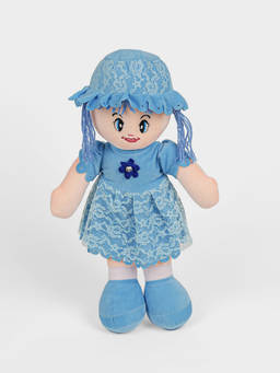 DukieKooky - Super Cute & Adorable Blue Pretty Doll Soft Toy (2-6 Years)