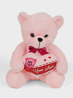DukieKooky - Super Cute & Adorable Pink Teddy Bear Soft Toy (2-6 Years)
