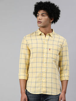 Levi's - Mens Collar Neck Shirt-Yellow