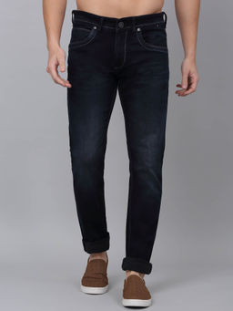 Cantabil - Men Blue Solid Stretchable Jeans