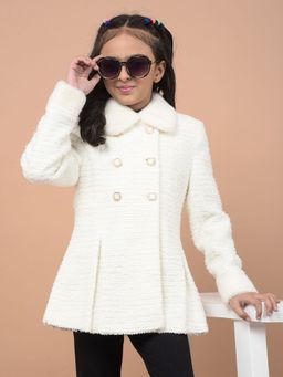 CRIMSOUNE CLUB - Girl's White Coat